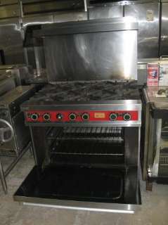 Vulcan V36 Commercial Gas Range 6 Open Burners and Oven  