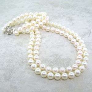 5mm AAA Double Strand Akoya Pearl Necklace  