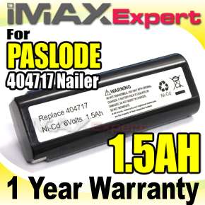 6V 6 VOLT NiCD Battery for PASLODE 900400 900420 Nailer  