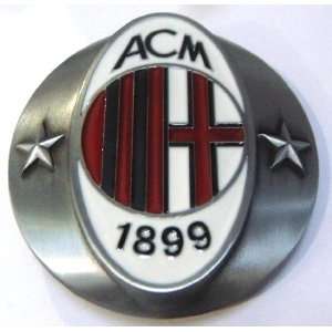 AC Milan FC Football Club Enamel Belt Buckle (Brand New)