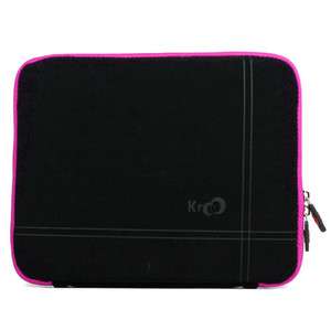 Pink Micro Suede Sleeve Case Cover 10.1 Acer Aspire One D255 / D257 