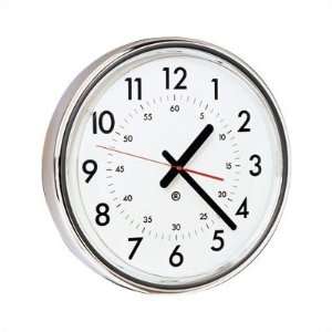 16 Diameter Wall Clock with Acrylic Cover Bezel Finish Soft White 