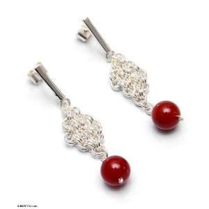  Agate dangle earrings, Lady Love Jewelry