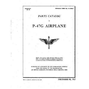  Republic P 47 G Aircraft Parts Catalog Manual Sicuro 