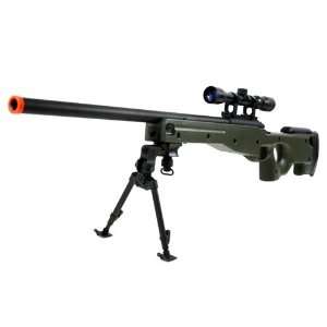 AGM Metal Bolt Action L96 AWP Airsoft Sniper Rifle w/ 9x32 Scope and 