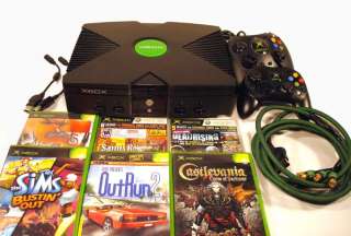 Microsoft Xbox Video Game Console System + 6 Games MORE 091001212820 