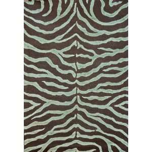  Animal Print Area Rugs 9x12 Zebra Silk Carpet Blue 