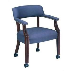   Chair Finish: Mahogany, Fabric: Jameston Vinyl   Antique Blue: Office