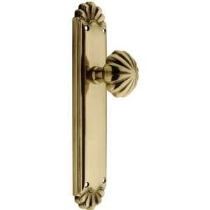   Door Set With Fluted Brass Knobs Privacy in French Antique. Home