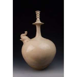 Pottery Water Vessel   the Kundika, Chinese Antique Porcelain, Pottery 