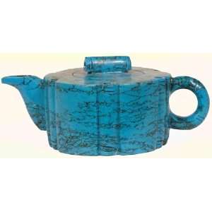  Tibetan Turquoise Healing Stones Medicine Teapot 
