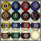 dark color marble swirl pool table billiard ball set 100