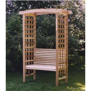    Decorative Cedars Garden Arbor and Bench: Patio, Lawn & Garden