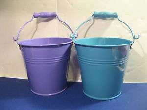Tin Pail. Assorted Colors. Useful and Decorative. New.  