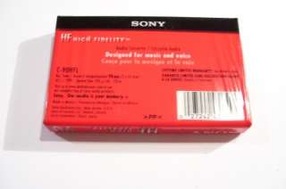 Sony HF 90 min Blank Cassette Tapes SEALED NEW Lot of 2  