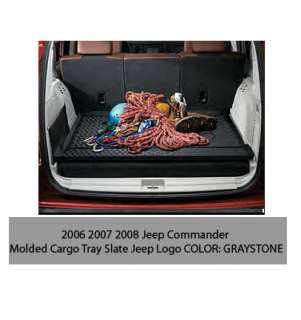 06 08 09 10 Jeep Commander Molded Cargo Tray Graystone  