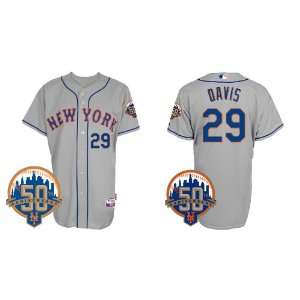  Mets Authentic MLB Jerseys #29 DAVIS GREY Cool Base BASEBALL Jersey 