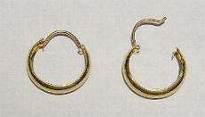 New 14k Gold Baby Cuff Hoop Earrings   