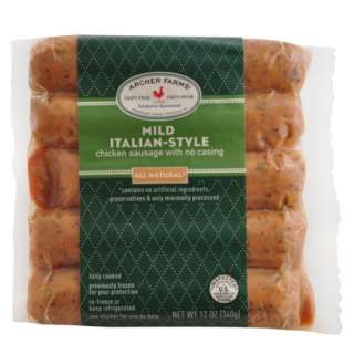 Archer Farms® All Natural Mild Italian Style Chicken Sausage   12 oz 