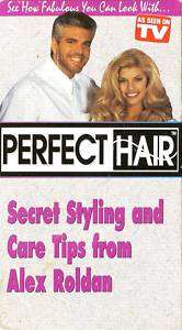 ALEX ROLDAN Styling & Care Tips PERFECT HAIR vhs  