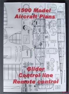 DVD ROM of 1500 Flying model aircraft plans Balsa wood  