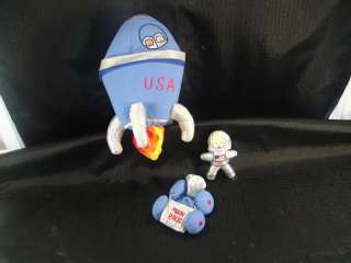 Pottery Barn Kids USA Astronaut Plush Rocket Moon Ship  