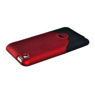 New Best Red + Black Hard Case Cover V For Apple iPod Touch 4TH 4 High 