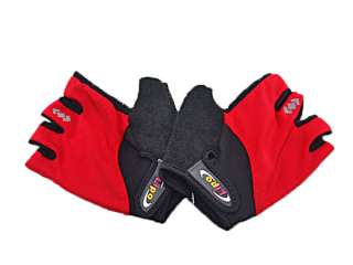 Item GEL Padded Half Finger Bicycle Gloves (RED)