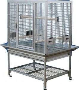 KINGS CAGES ALUMINUM PARROT CAGE ACF3325 bird sil toy toys african 