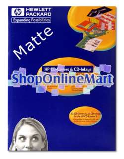 40 HP Matte CD DVD Jewel Case Insert Professional Grade  