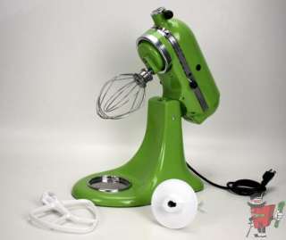 Green KitchenAid KSM150 Artisan Stand Mixer w/Accessories  