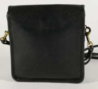 Coach Black Leather Cross Body Messenger Shoulder Bag Handbag Purse 