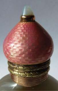 Imperial Russian Faberge gold&enamel scent bottle for Chinese Qing 