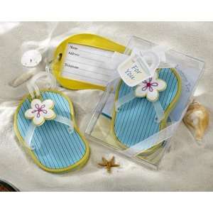    Flip Flop Luggage Tag in Beach Themed Gift Box 