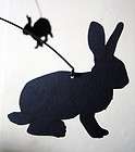   and Sweet Honey Bunny Rabbit Modern Black Baby Hanging Mobile Decor