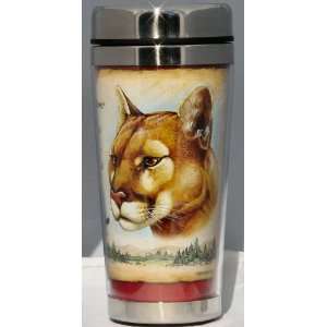  Mountain Lion Cougar Panther Big Cat Art 16 ounce 