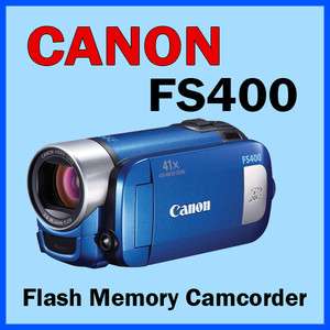 Canon Legria FS400 Camcorder   Blue BRAND NEW 013803132946  