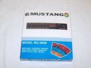 Mustang MU 360B Graphic Equalizer Booster w/ alarm  