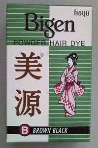 Hoyu Bigen Powder Hair Dye Color 6g   Brown Black w/Eng  
