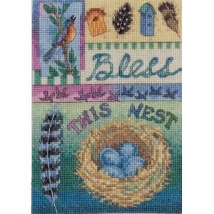  Bucilla Counted Cross Stitch Mini Kit   Bless This Nest 