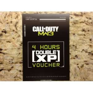 Call of Duty Modern Warfare 3 4 Hour Double XP Card Code for Xbox 360 