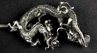   DRAGON Tribal Jewelry Pin Asian Chinese Miao Letter Opener Gift  