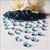 1000 2ct 8mm Teal Blue Diamond Confetti Wedding Party  