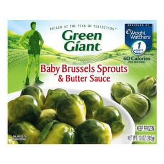 Green Giant Baby Brussel Sprouts & Butter Sauce 10oz product details 