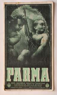 1930s Italy PARMA Vintage Tourism Travel Guide Book Illustrated  