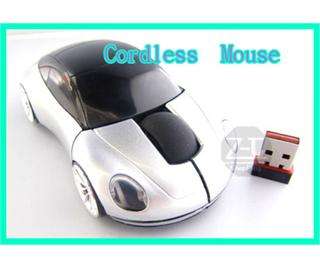 Cordless Wireless Car Shape Mouse USB Mice 10M 2.4G H+  