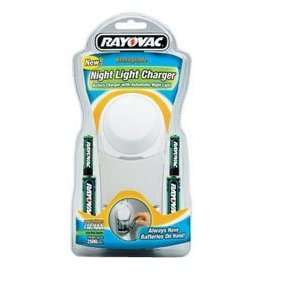    RAYOVAC 4 AA/AAA BATTERY CHARGER WITH NIGHT LIGHT Electronics