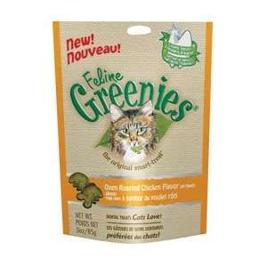   Greenies Feline Cat Treats Oven Roasted Chicken    3 oz