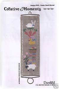 Easter Stack Banner Cross Stitch Chart  