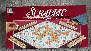SCRABBLE CROSSWORD GAME   1989 Milton Bradley   COMPLETE EXCELLENT 